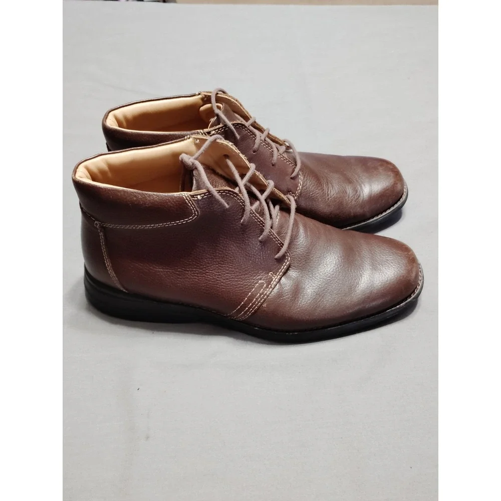 Johnston Murphy Hunley Sheepskin Soft Leather Chukka Brown 59-13536 Men 11M Boot